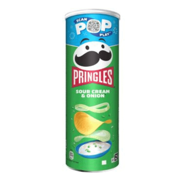 Pringles Sour Cream Onion Chips 185g