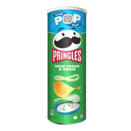 Pringles Sour Cream Onion Chips 185g