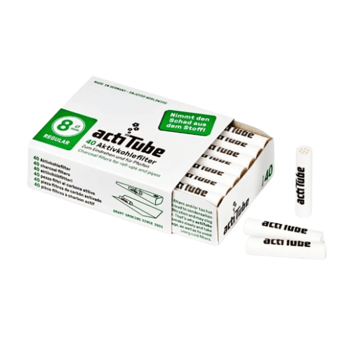 actiTube | Aktivkohlefilter Regulär 8mm 40er