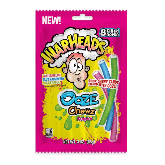 Warheads - Ooze Chewz Ropes - 85g